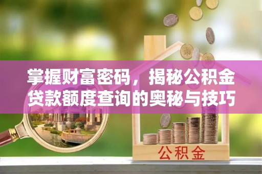 芗城掌握财富密码，揭秘公积金贷款额度查询的奥秘与技巧