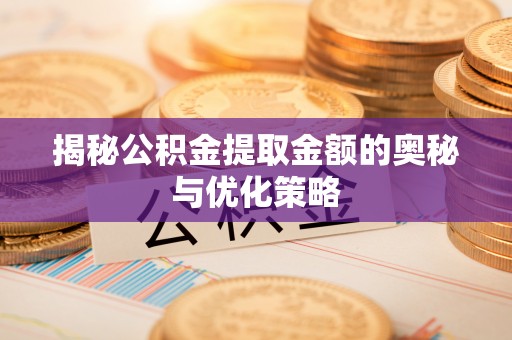 芗城揭秘公积金提取金额的奥秘与优化策略